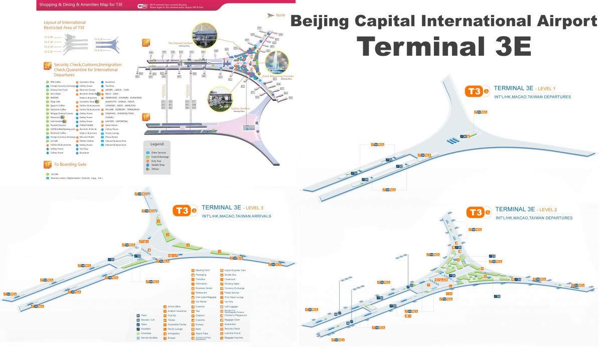 Beijing terminal 3 kaart