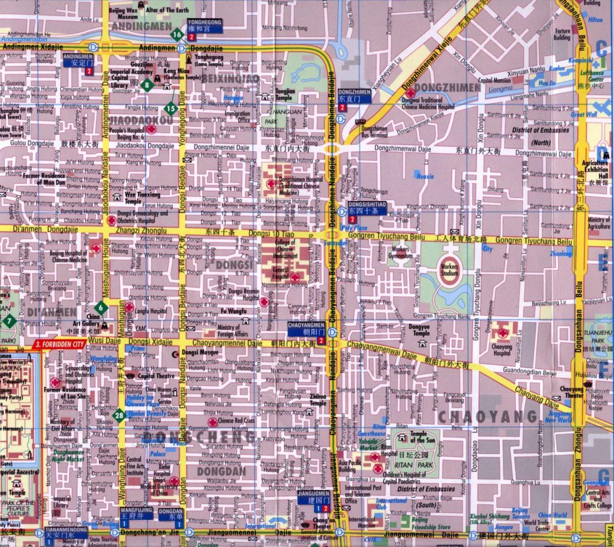 chaoyang district Beijing kaart