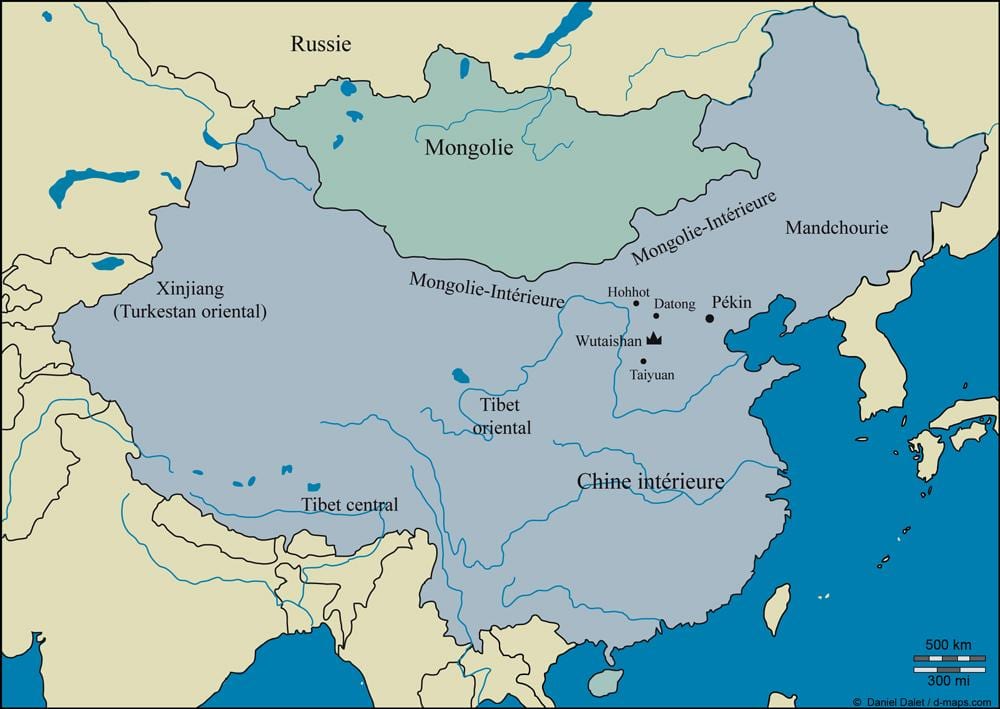 kaart van peking