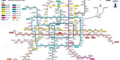 Beijing subway station kaart