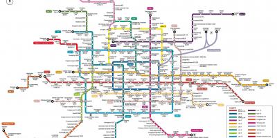 Kaart van Beijing subway station