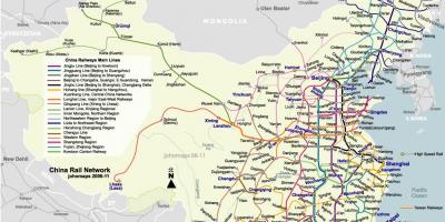 Beijing railway kaart