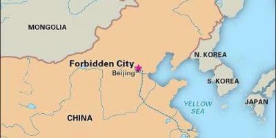De verboden stad in China kaart bekijken
