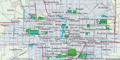 Beijing city centre kaart