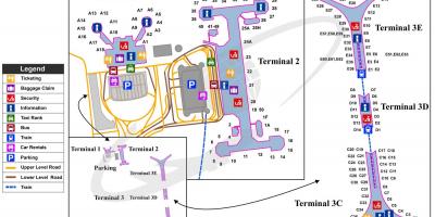 Beijing international airport terminal 3 kaart
