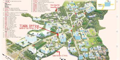 Tsinghua university campus kaart